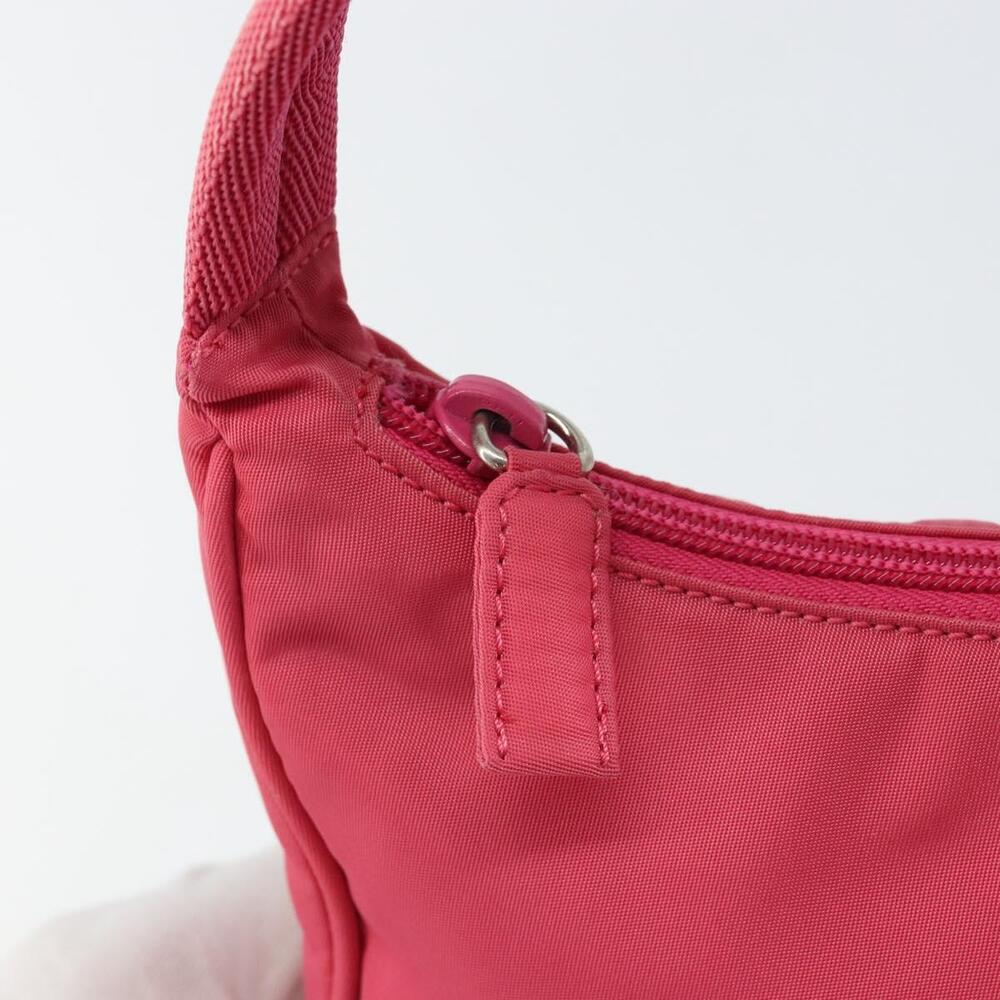 PRADA Hand Pouch Nylon Pink Auth 157315V - Picture 9 of 16